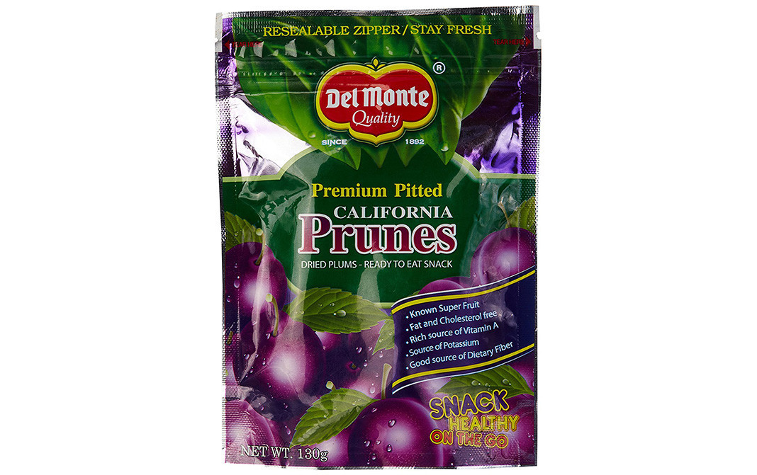 Del Monte Premium Pitted California Prunes   Pack  130 grams